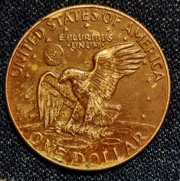 💥1978 Eisenhower D Dollar Coin,👌 DDO,🔥 DDR,🔥 D/D,🔥 With Bad Planchet Error❤ - Picture 5 of 8